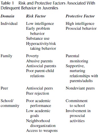 Factors leading to the growth of a criminal